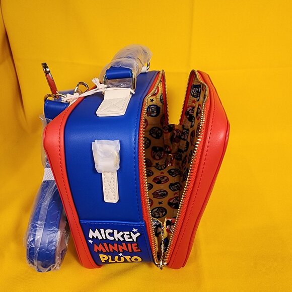 Loungefly Disney Mickey and Friends Classic Lunchbox Crossbody Bag NEW - Picture 11 of 12